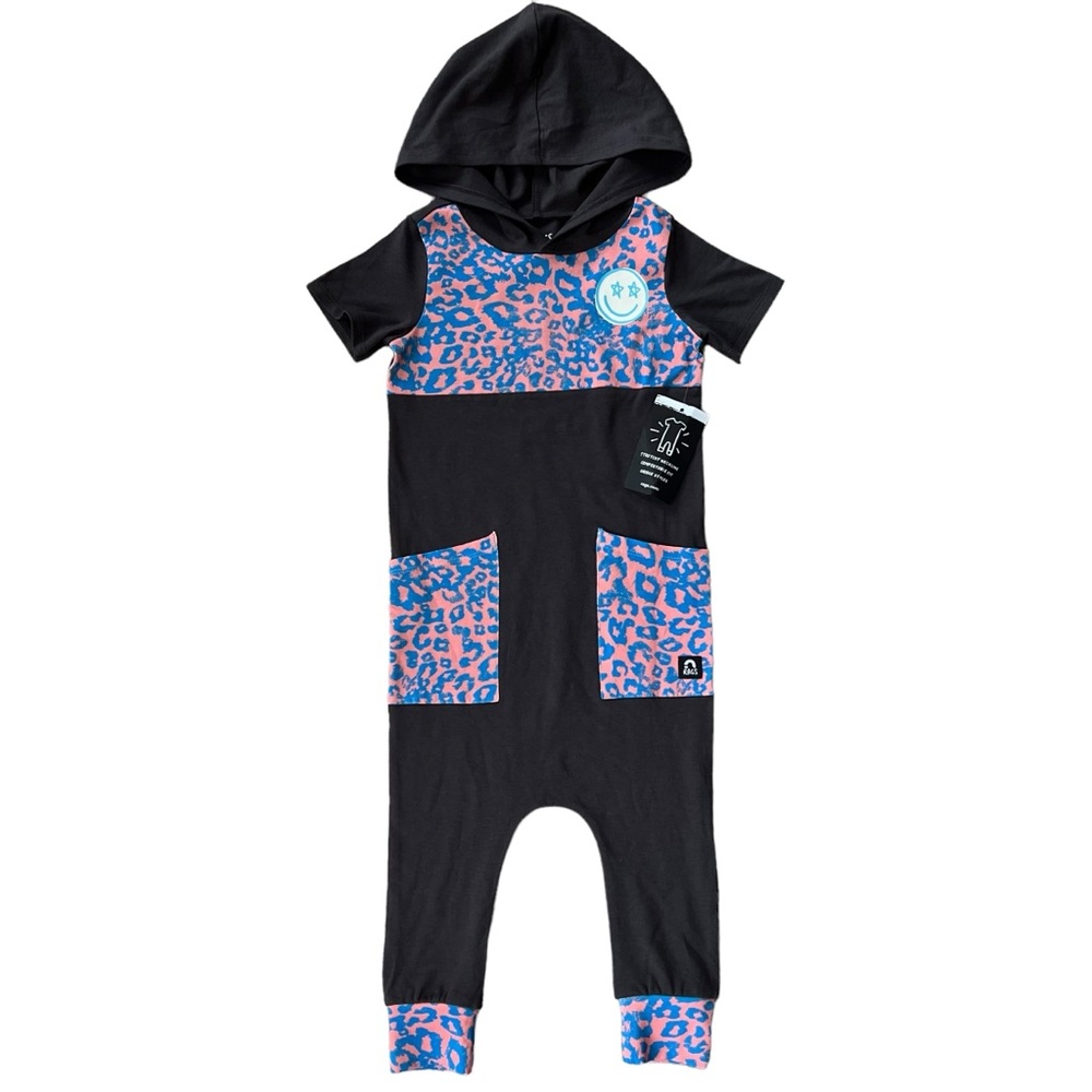 NWT Rags Hooded ‘Star Smiley’ Romper Size 2T